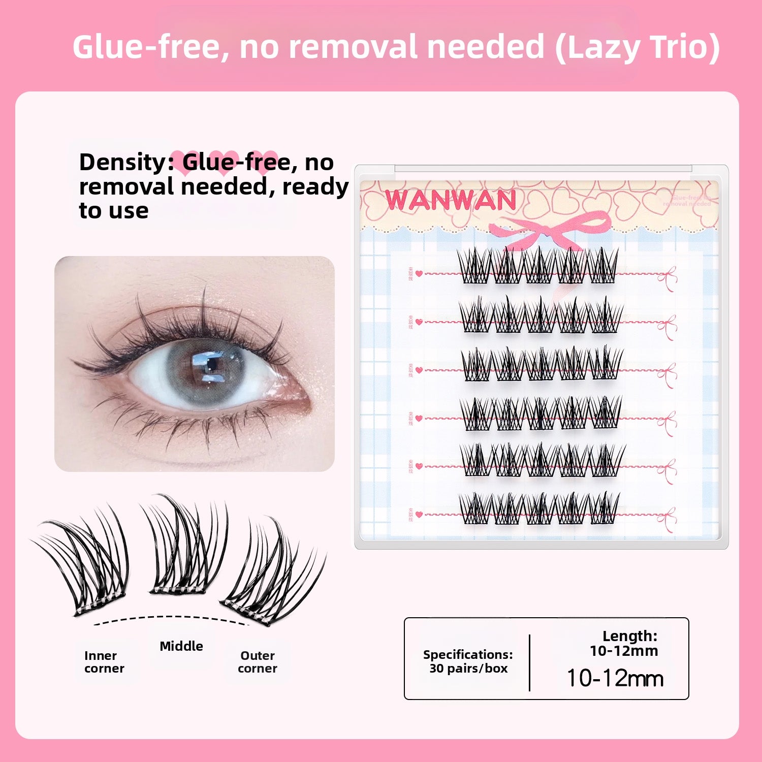 Trilogy-No Glue# Eyelash stickers