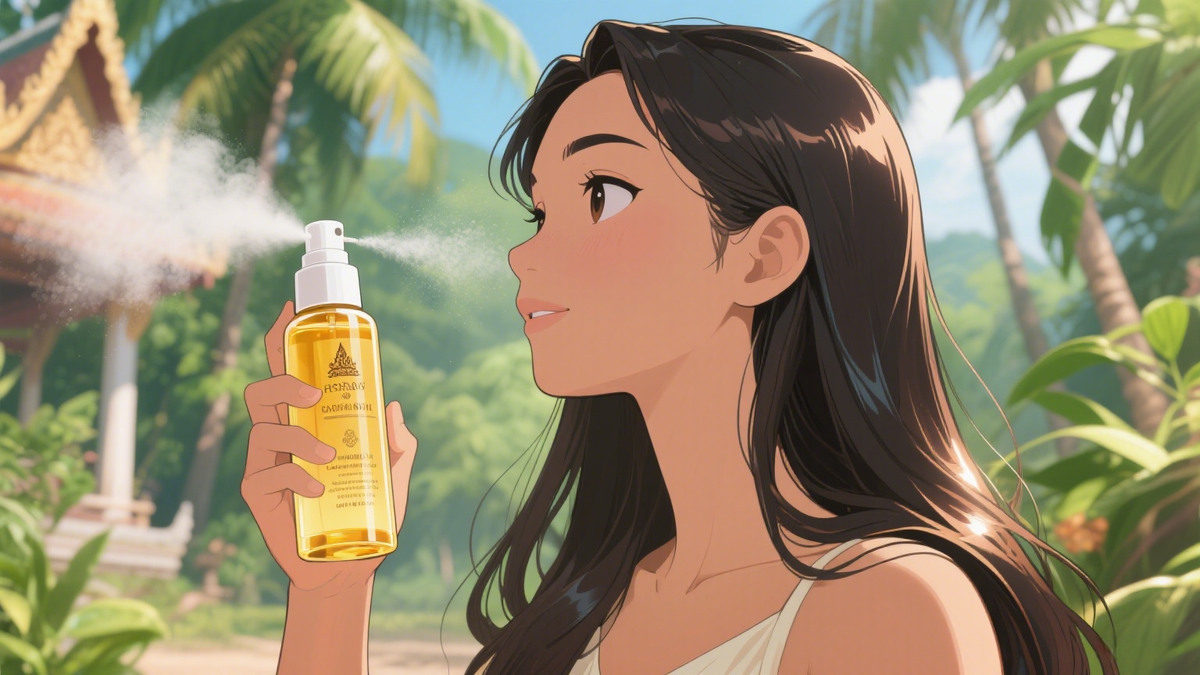 No more frizz in Cambodia's tropical weather! This hair spray leaves your hair so smooth it's combable