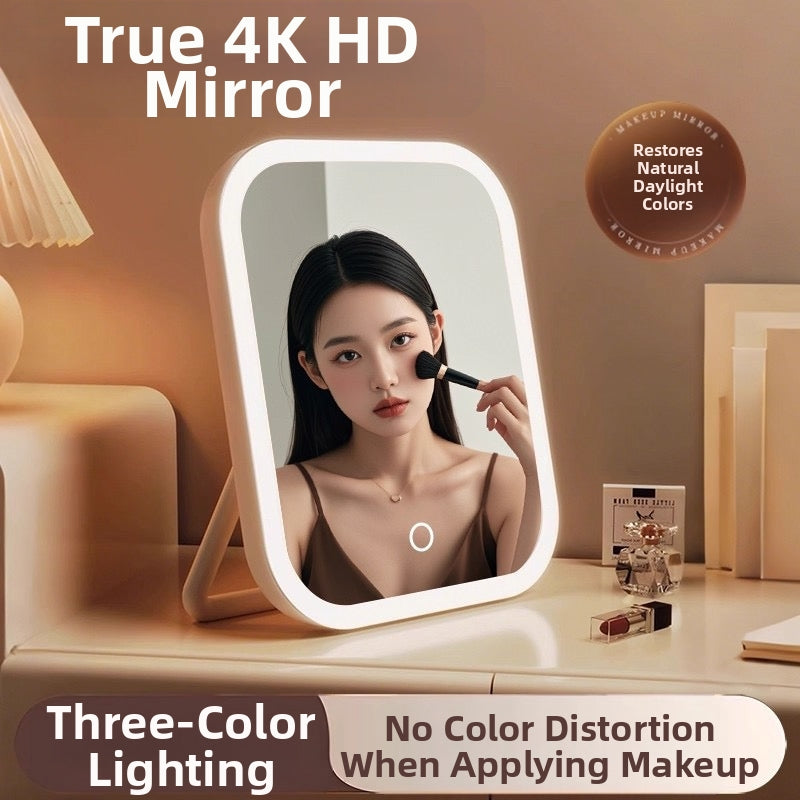 LED lighted dressing table mirror