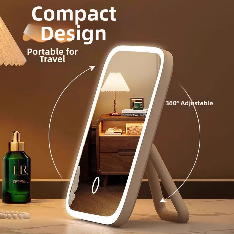 LED lighted dressing table mirror
