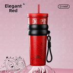 [I22]High-value thermos cup 316 stainless steel straw cup