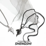 [F25]European and American cross dragon necklace