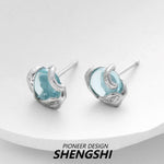 [F11]European and American snake-shaped earrings