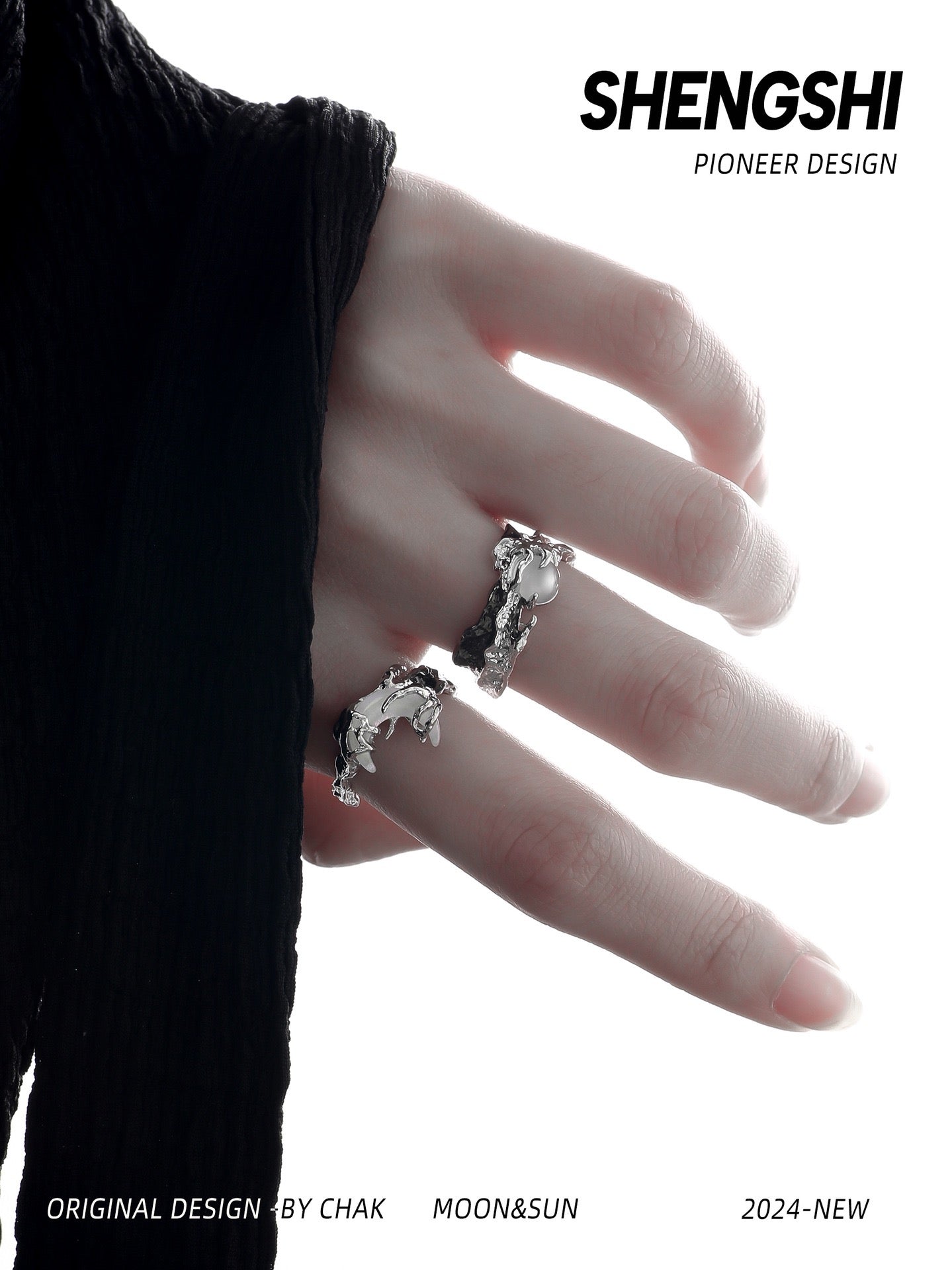 [F4]Sun, Moon and Star Couple Rings