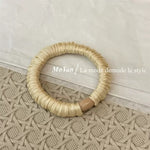 [H72]Korean style high-end solid color satin pleated small intestine hair tie