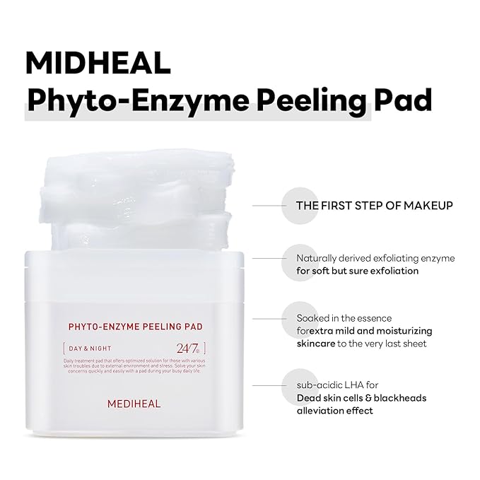 [C20]Mediheal 植物酵素去角質棉片 - 白色