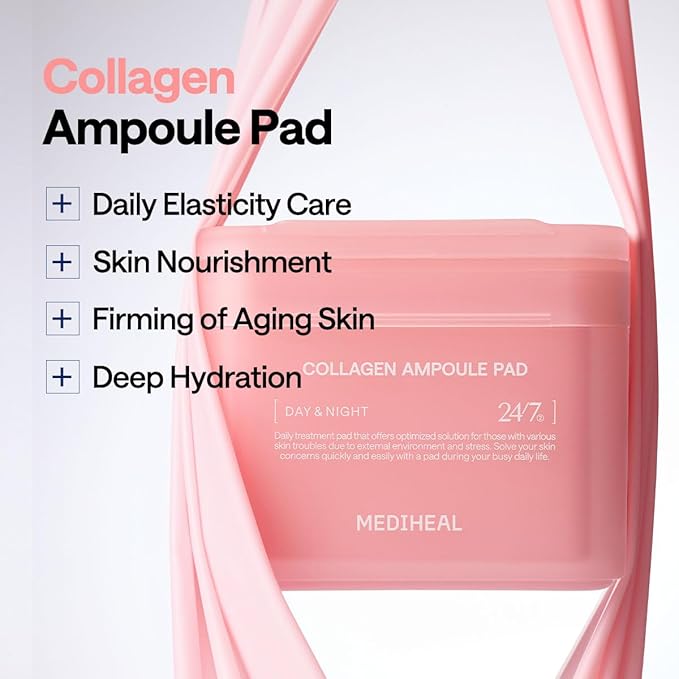 [C21]Mediheal Collagen Ampoule Pad - Pink
