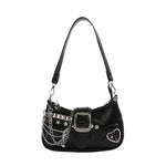 [G9]Y2K Hot Girl Motorcycle Chain Saddle Bag